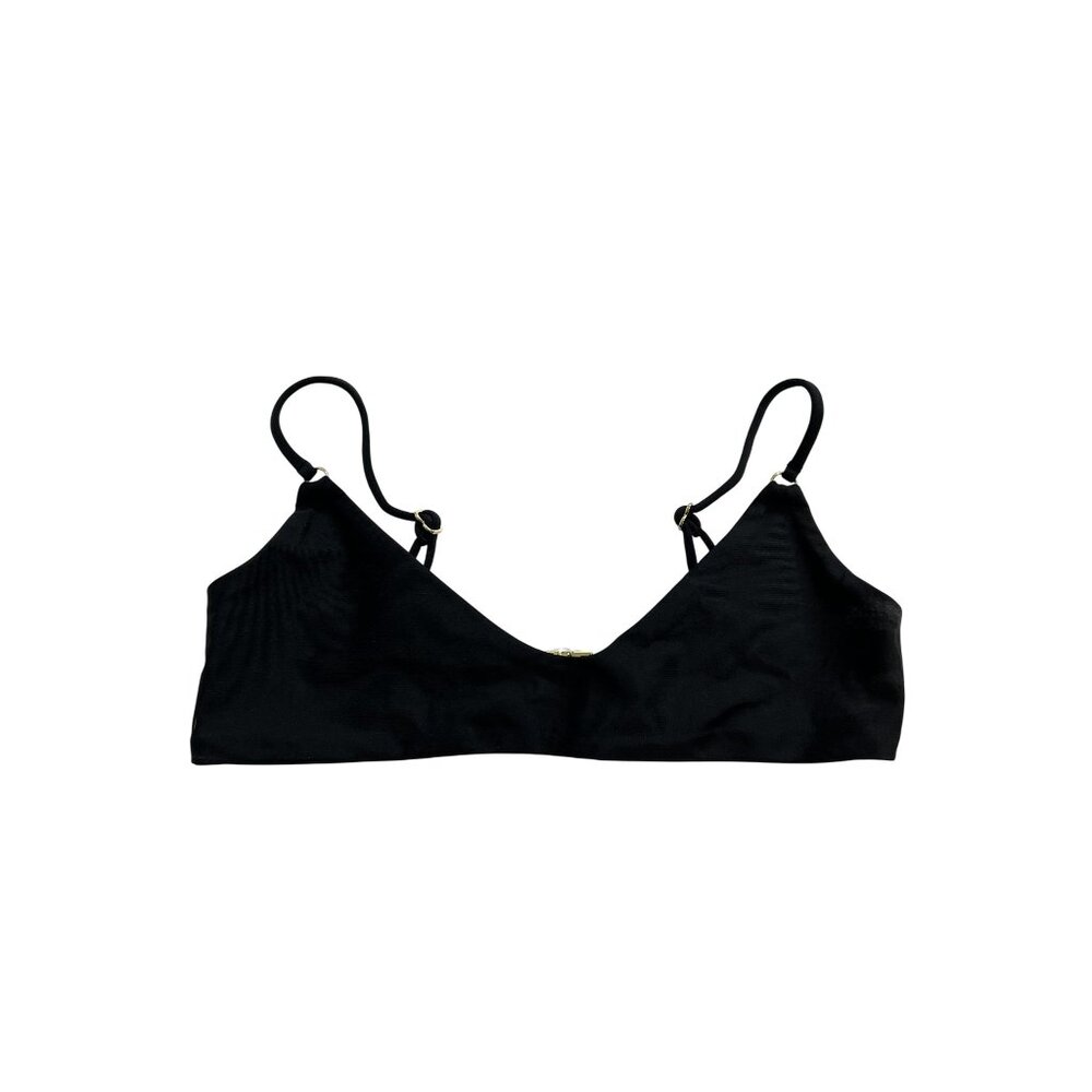 Nyud Swim Rhodes Bikini Top in Nero Black